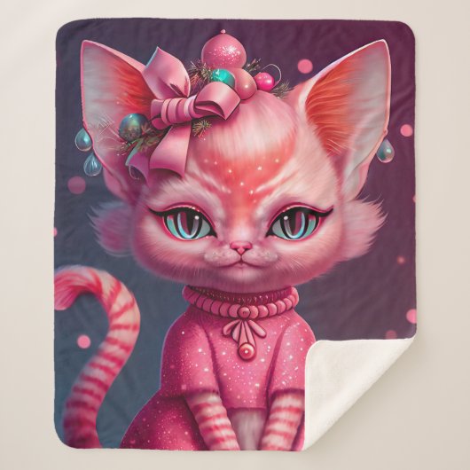 Niedliche Katze Sherpadecke (Vorderseite)