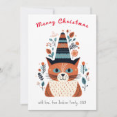 Niedliche Katze Skandinavien Weihnachten (Vorderseite)