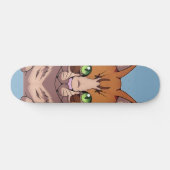 Niedliche Katze Skateboard (Horizontal)