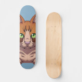 Niedliche Katze Skateboard (Vorderseite)