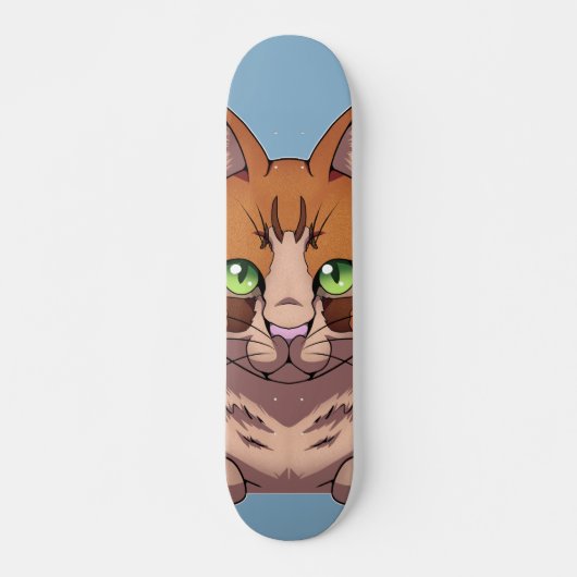Niedliche Katze Skateboard (Vorne)