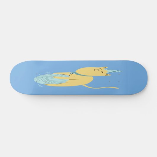 Niedliche Katze Skateboard (Horizontal)
