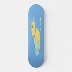 Niedliche Katze Skateboard
