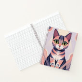 Niedliche Katze, Spaß, Chic, Tier, kundenspezifisc Notizblock (Innenseite)