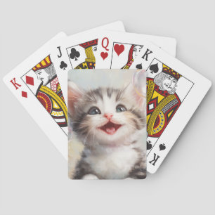 Niedliche Katze Spielkarten für POKER etc.
