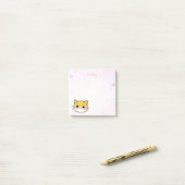 Niedliche Katze Sticky Notes mit Individuelle Name Post-it Klebezettel (Auf Schreibtisch)