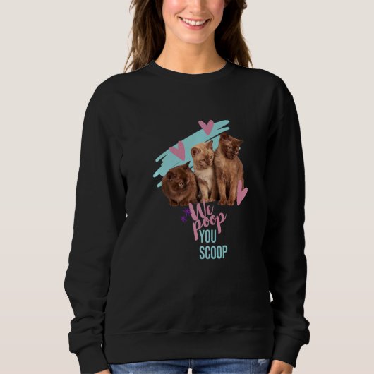 Niedliche Katze Sweatshirt (Vorderseite)