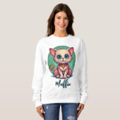 Niedliche Katze Sweatshirt (Vorne ganz)