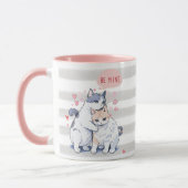 Niedliche Katze Sweetheart Couple Be Mine Valentin Tasse (Links)