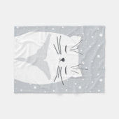 Niedliche Katze, Symbol von 2023. Fleecedecke (Vorderseite (Horizontal))