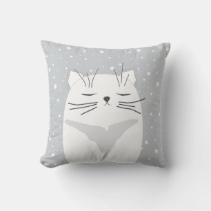 Niedliche Katze, Symbol von 2023. Kissen