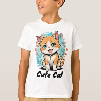 Niedliche Katze T-Shirt