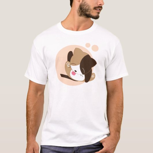 Niedliche Katze T-Shirt (Vorderseite)
