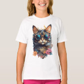 Niedliche Katze T-Shirt (Vorderseite)