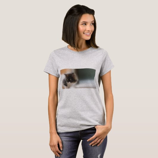 Niedliche Katze T-Shirt (Vorne ganz)