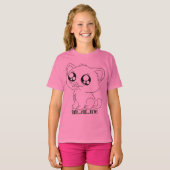 niedliche Katze T-Shirt (Vorne ganz)
