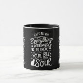 Niedliche Katze Tasse (Zentrum)