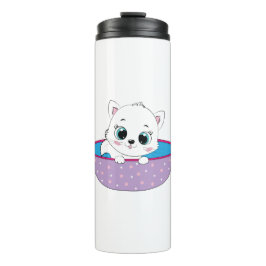 niedliche Katze Thermosbecher