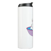 niedliche Katze Thermosbecher (Nach links gedreht)