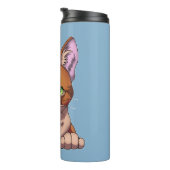 Niedliche Katze Thermosbecher (Nach rechts gedreht)