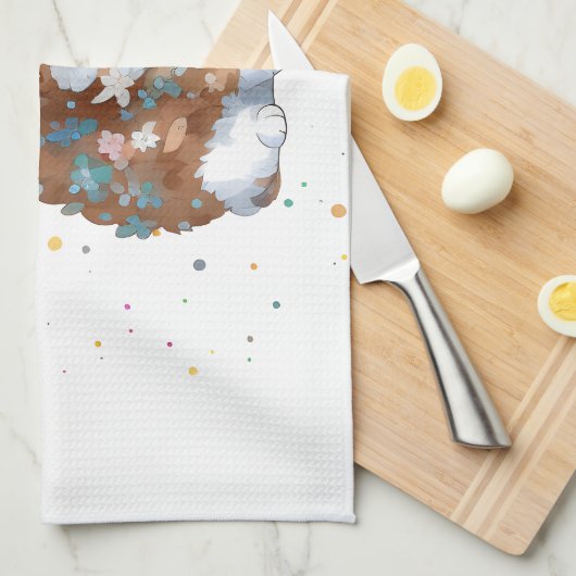 Niedliche Katze Tier Geschirrtuch (Viertel Falte)