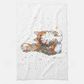 Niedliche Katze Tier Geschirrtuch (Vertikal)