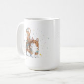 Niedliche Katze Tier Kaffeetasse (Vorderseite Links)