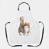 Niedliche Katze Tier Schürze (Vorderseite)