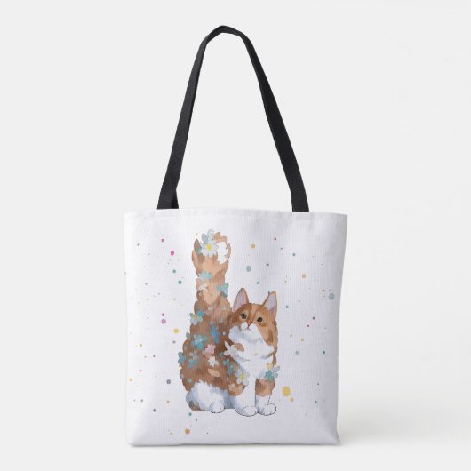 Niedliche Katze Tier Tasche (Rückseite)