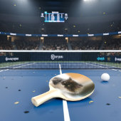 Niedliche Katze Tischtennis Schläger