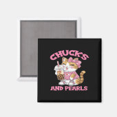 Niedliche Katze Trinken Bubble Tee Kätzchen Lover Magnet (Vorderseite/Rückseite)