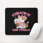 Niedliche Katze Trinken Bubble Tee Kätzchen Lover Mousepad (Mit Mouse)
