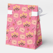 Niedliche Katze und Blume Geschenkschachtel (Rückseite)