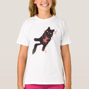 Niedliche Katze und Garne T-Shirt