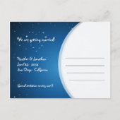 Niedliche Katze und Hund - Save the Date Postkarte (Rückseite)