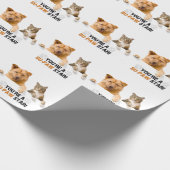 Niedliche Katze und Hund SuPAW Star Geschenkpapier (Ecke)