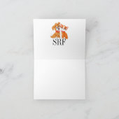 Niedliche Katze- und Hundeleere oder Dankeschön-Ka Dankeskarte (Innenseite)