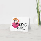 Niedliche Katze- und Hundeleere oder Dankeschön-Ka Dankeskarte (Vorderseite)