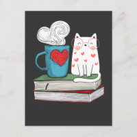 Niedliche Katze- und Kaffeebuchliteratur Lesen