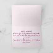 Niedliche Katze und Kuchen Feiertagskarte (Innenseite)