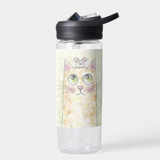 Niedliche Katze und Maus CamelBak Trinkflasche (Links)