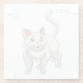 Niedliche Katze - Untersetzer (Rückseite)