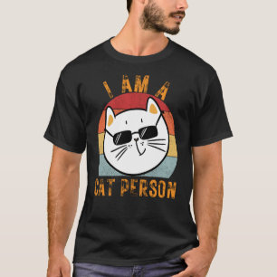 Niedliche Katze Vintag Ich bin eine Katze Person 1 T-Shirt