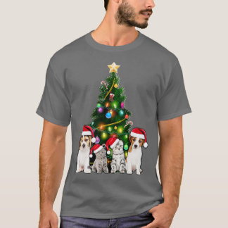 Niedliche Katze Weihnachtsbaum Katze Lover Xmas Ha T-Shirt
