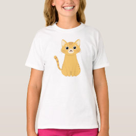 Niedliche Katze - weiß T-Shirt