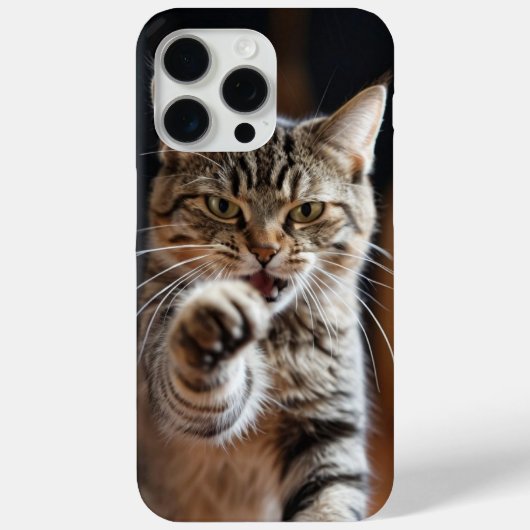 Niedliche Katze wirft einen Punch Case-Mate iPhone Hülle (Rückseite)