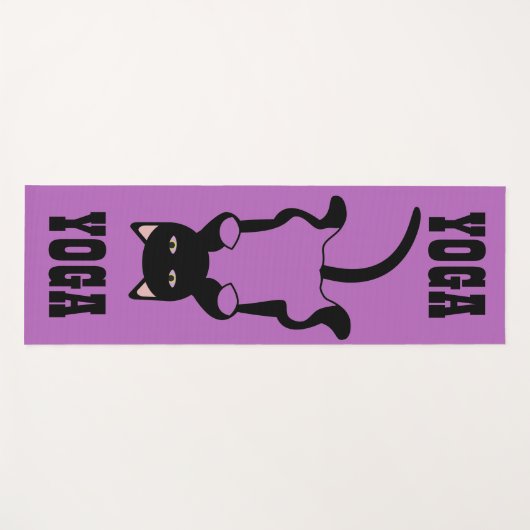 Niedliche Katze Yogamatte (Vorderseite (Horizontal))