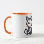 Niedliche Katze zu Halloween Tasse (Links)