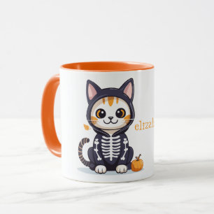Niedliche Katze zu Halloween Tasse