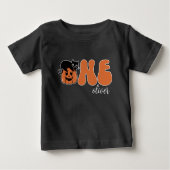 Niedliche Katze zum ersten Geburtstag Baby T-shirt (Vorderseite)